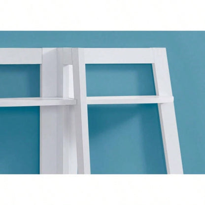 Bookshelf, Bookcase, Etagere, 3 Tier, 48h, Office, Bedroom, White Laminate, Contemporary, Modern