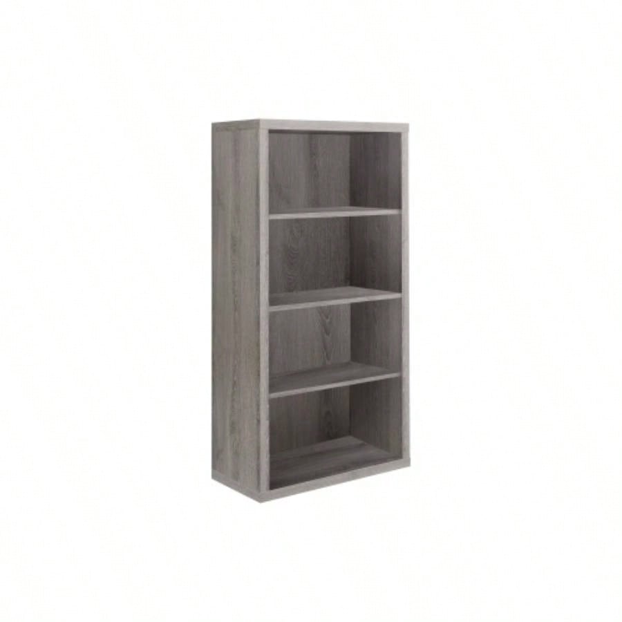 Bookshelf, Bookcase, Etagere, 5 Tier, 48h, Office, Bedroom, Brown Laminate, Contemporary, Modern