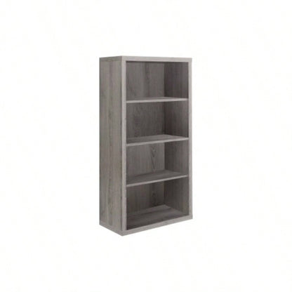 Bookshelf, Bookcase, Etagere, 5 Tier, 48h, Office, Bedroom, Brown Laminate, Contemporary, Modern