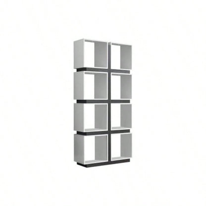 Bookshelf, Bookcase, Etagere, 5 Tier, 71h, Office, Bedroom, And White Laminate, Contemporary, Modern