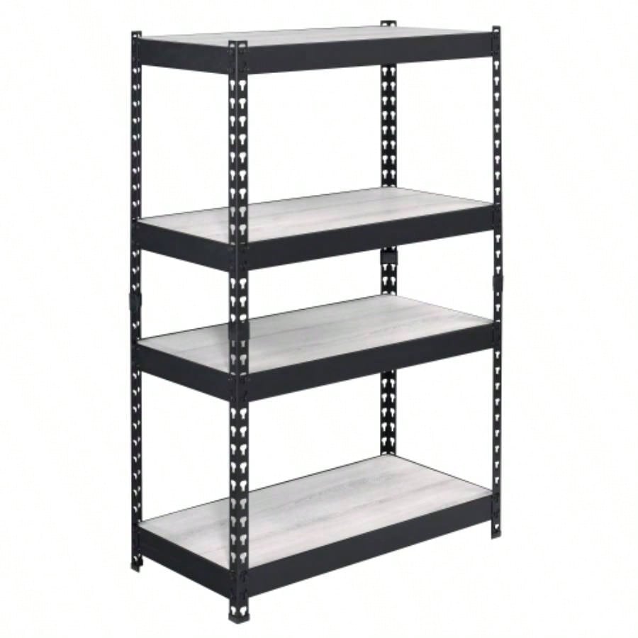 Natural and Black 4 - tier Bookcase