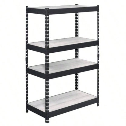 Natural and Black 4 - tier Bookcase