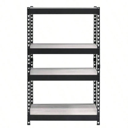 Natural and Black 4 - tier Bookcase