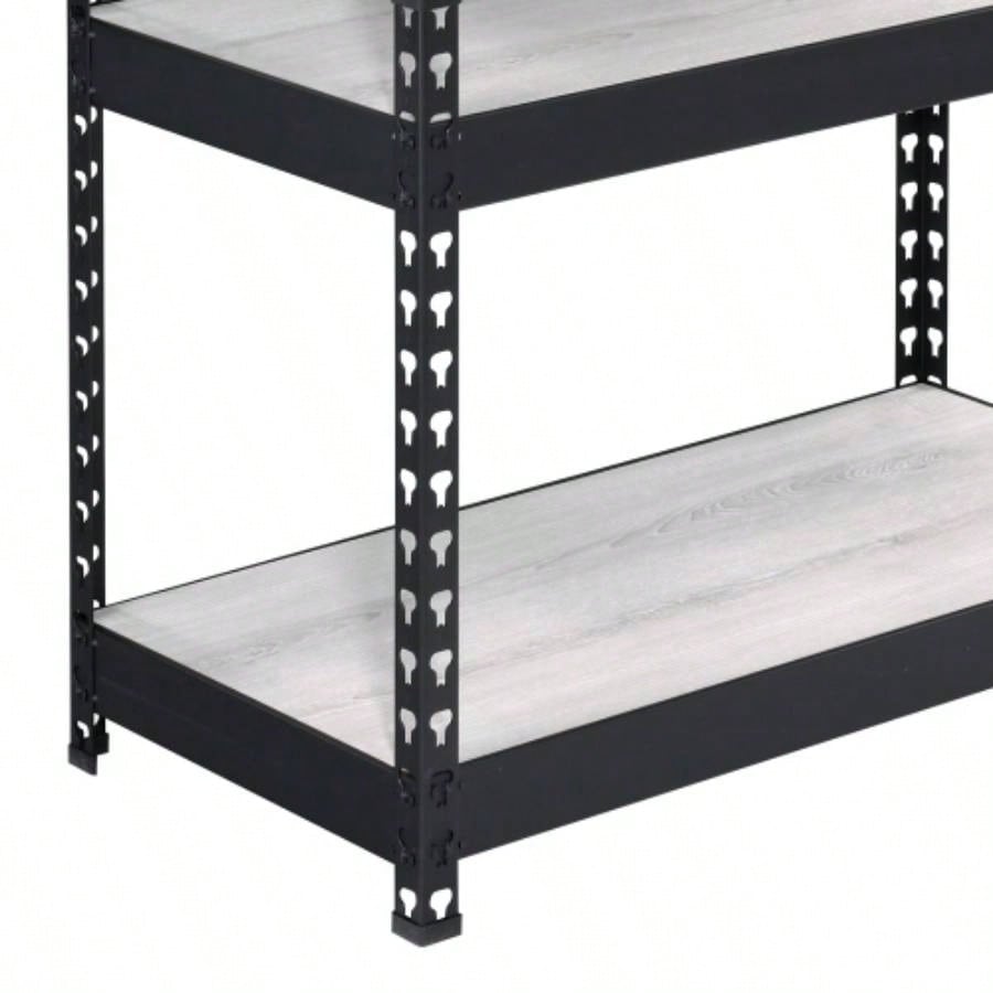 Natural and Black 4 - tier Bookcase