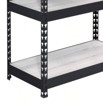 Natural and Black 4 - tier Bookcase