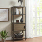 3 - Shelf Bookcase with Storage Cabinet