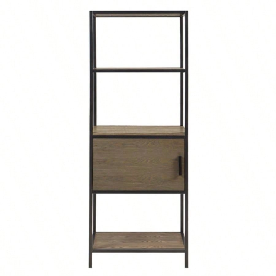 3 - Shelf Bookcase with Storage Cabinet