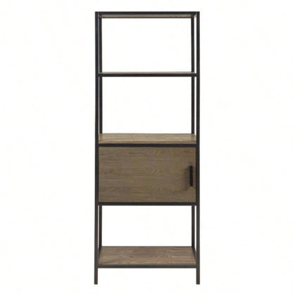 3 - Shelf Bookcase with Storage Cabinet