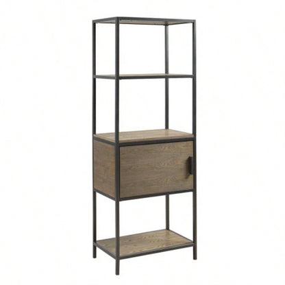 3 - Shelf Bookcase with Storage Cabinet