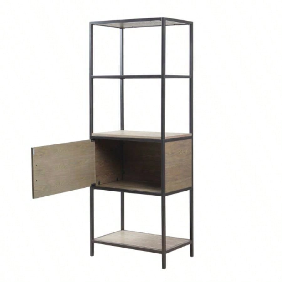 3 - Shelf Bookcase with Storage Cabinet