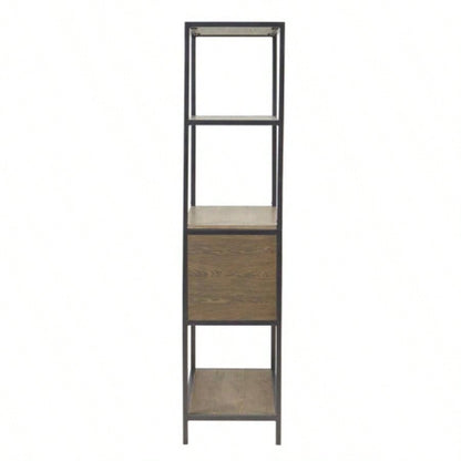 3 - Shelf Bookcase with Storage Cabinet