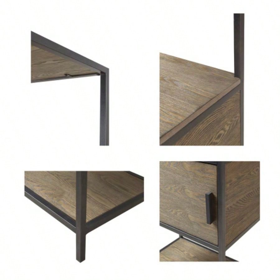 3 - Shelf Bookcase with Storage Cabinet