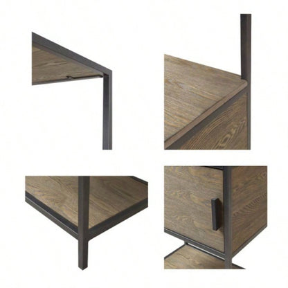 3 - Shelf Bookcase with Storage Cabinet