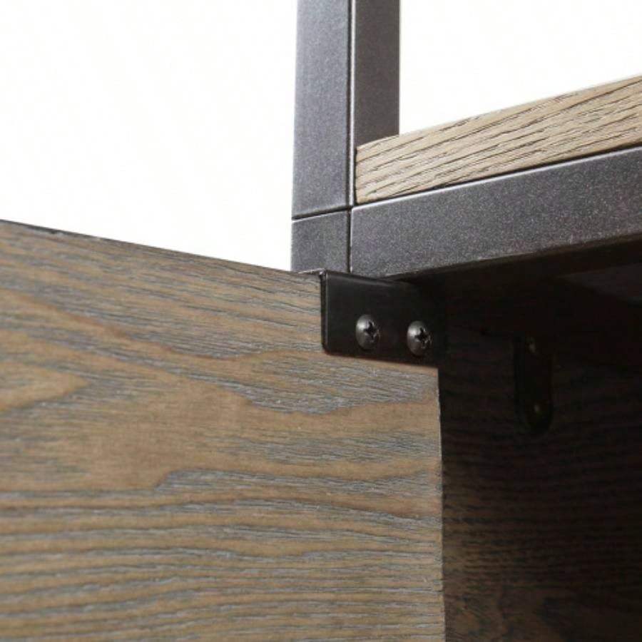 3 - Shelf Bookcase with Storage Cabinet