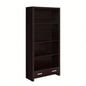 4 - Shelf Bookcase with Storage Drawer in Cappuccino
