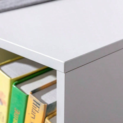 6 - Cubby Kids Bookcase with Reading Nook and Cushion, Multi - Purpose Storage Organizer Bedroom, Living Room,