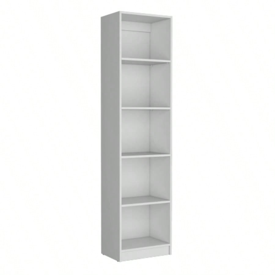 Kenyon 2 Piece Home Bookcase set, 42 Wide with 10 Shelves, Living Room Set White