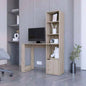 Riverton Computer Desk with Bookcase 4 - Tier Shelf and Cabinet