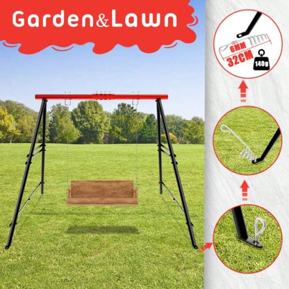 Swing Sets Backyard, Outdoor Porch Swing Frame, Hammock Chair Stand Only, Load 550Lbs A - Frame Swing Stand, Swing Set Patio, Playground, Park, Swing not Include