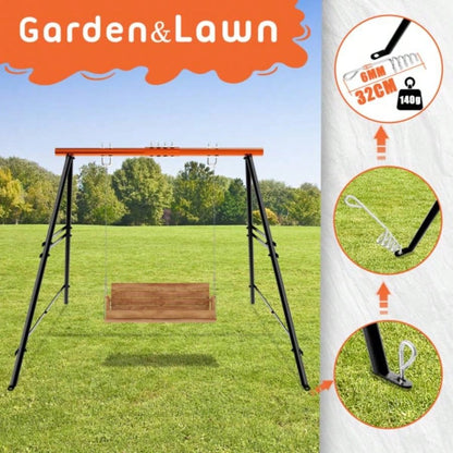 Swing Sets Backyard, Outdoor Porch Swing Frame, Hammock Chair Stand Only, Load 550Lbs A - Frame Swing Stand, Swing Set Patio, Playground, Park, Swing not Include