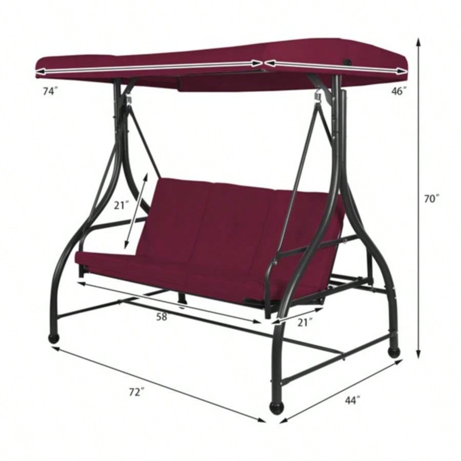 3 - Swing Chairs Convertible Swing Hammock Bed