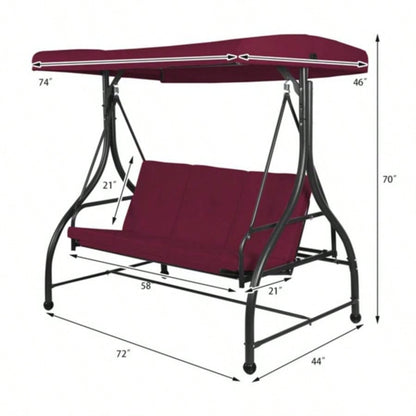 3 - Swing Chairs Convertible Swing Hammock Bed