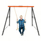 Porch Swing Frame, 550lbs Weight Capacity Swing Stand, Heavy Duty A - Frame Swing, Swing Stand Frame Yoga Hammock Saucer Porch Swing Orange, Swing NOT Included