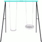 Porch Swing Frame 2 Seats, 440lbs Weight Capacity Swing Stand, Heavy Duty A - Frame Swing, Swing Stand Frame Yoga Hammock Saucer Porch Swing, Swing Sets BackyardSwing NOT Included Green