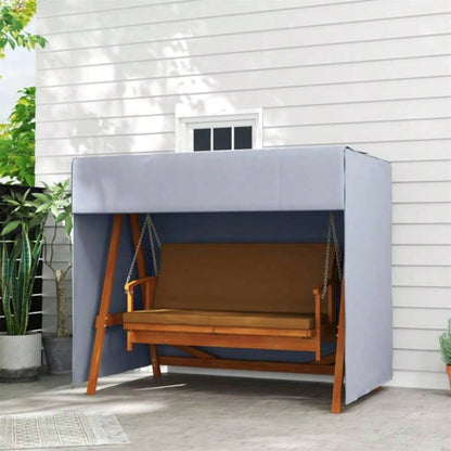 Dark Gray Swing Cover Outdoor Patio Hammock Porch Swing Cover 81x49x65