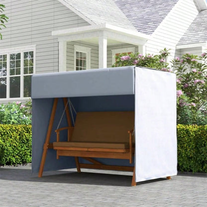 Dark Gray Swing Cover Outdoor Patio Hammock Porch Swing Cover 81x49x65