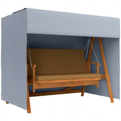 Dark Gray Swing Cover Outdoor Patio Hammock Porch Swing Cover 81x49x65