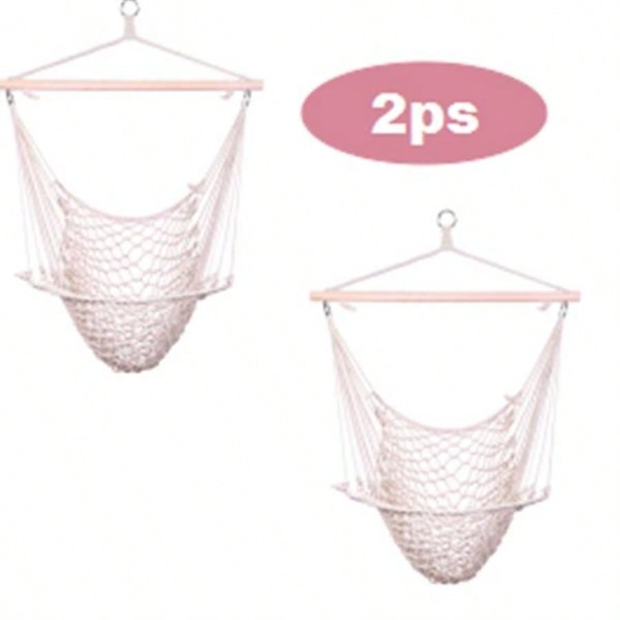 2pcs Hanging Rope/Sky Chair Swing beige