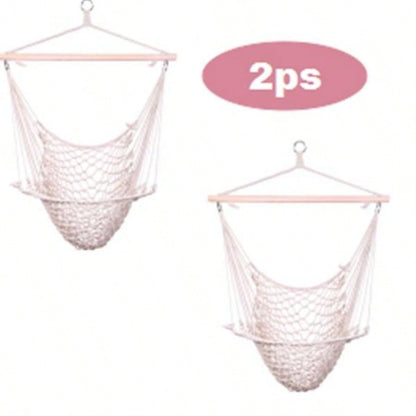 2pcs Hanging Rope/Sky Chair Swing beige
