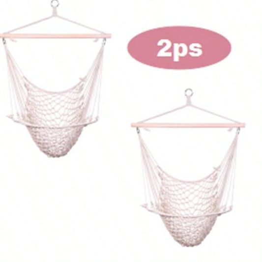 2pcs Hanging Rope/Sky Chair Swing beige