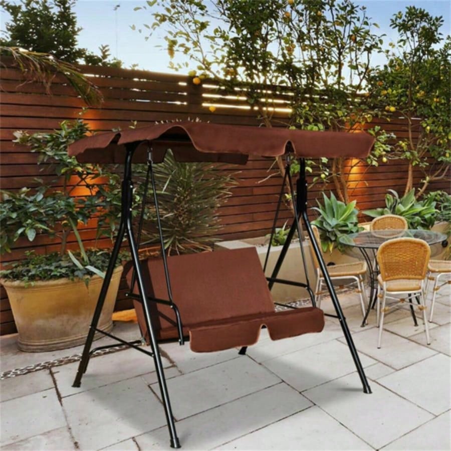 2 - Patio Swing Chair with awning