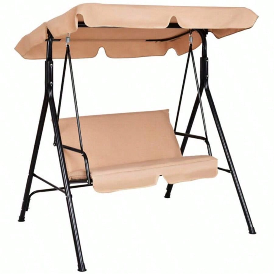 2 - Patio Swing Chair with awning
