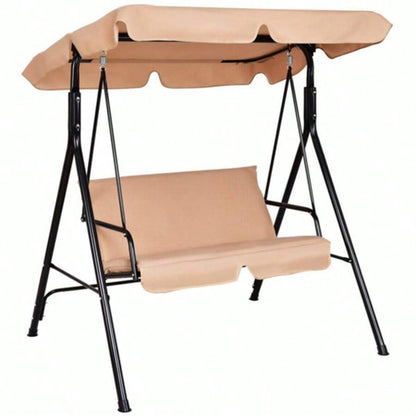 2 - Patio Swing Chair with awning