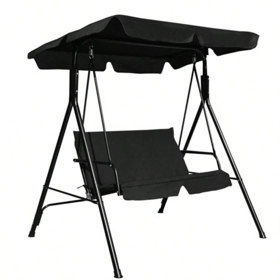 2 - Patio Swing Chair with awning