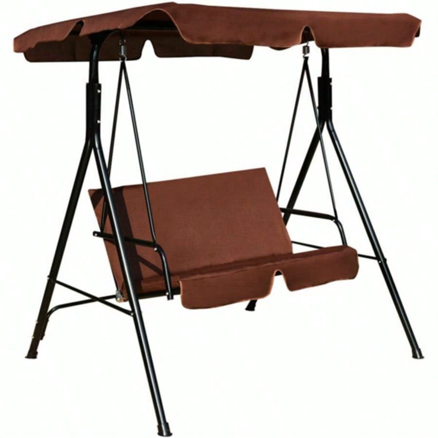 2 - Patio Swing Chair with awning