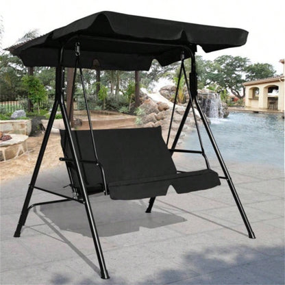 2 - Patio Swing Chair with awning