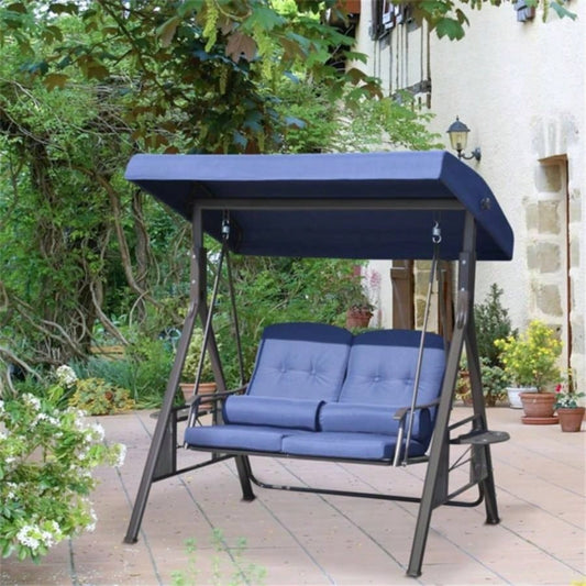 2 seats Outdoor Patio Swing Chair Prohibited by