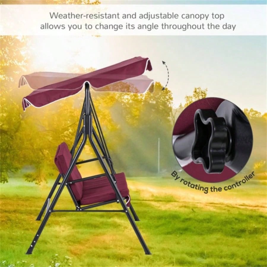 Outdoor Patio Swing Chair - Red Prohibited by