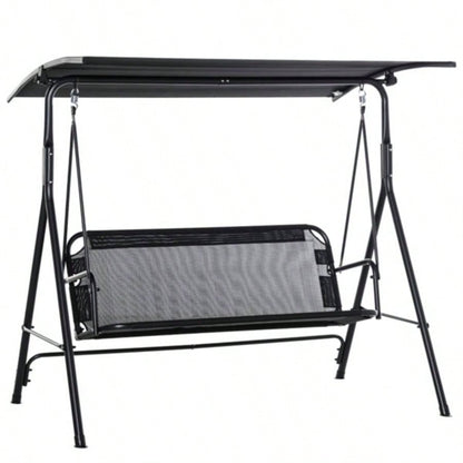 2 - Outdoor Patio Swing Chair - Black Prohibited by