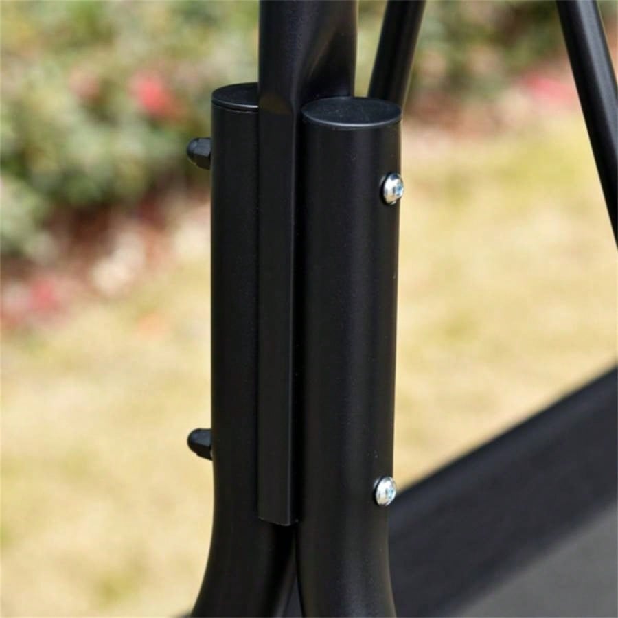 2 - Outdoor Patio Swing Chair - Black Prohibited by