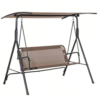 2 - Outdoor Patio Swing Chair - Brown Prohibited by