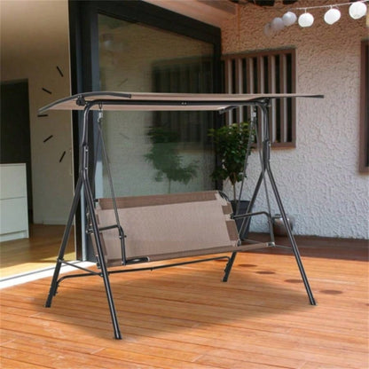 2 - Outdoor Patio Swing Chair - Brown Prohibited by