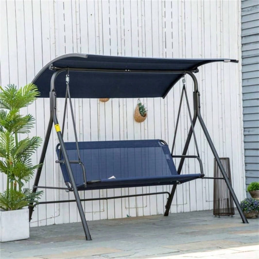 3 - Outdoor Patio Swing Chair - Dark Blue Prohibited by