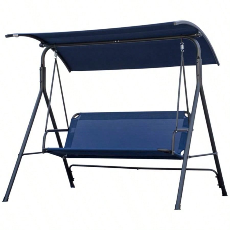 3 - Outdoor Patio Swing Chair - Dark Blue Prohibited by