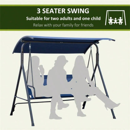 3 - Outdoor Patio Swing Chair - Dark Blue Prohibited by