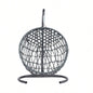 Swing Bed with Stand Cushion, Chair with Rattan Wicker Appearance, Indoor Hanging Swinging Bed Cats, Small Dogs, and Small Animals, Gray